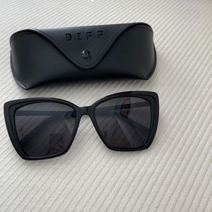 Becky II black and smoke polarized sunglasses